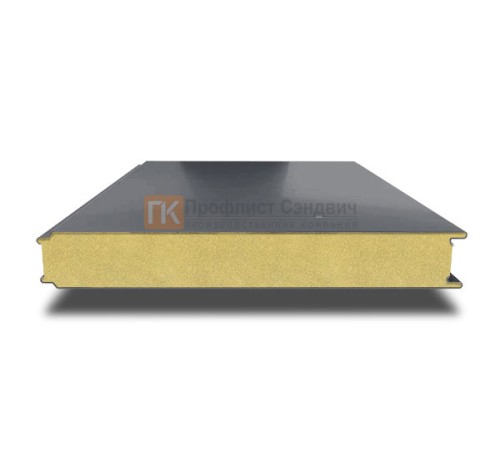 Сэндвич панели гладкие с пенополиизоциануратом, ширина 1200 мм, толщина 220 мм, 0.5/0.5, RAL7024