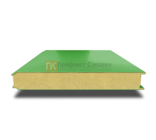 Сэндвич панели гладкие с пенополиизоциануратом, ширина 1000 мм, толщина 50 мм, 0.5/0.5, RAL6018
