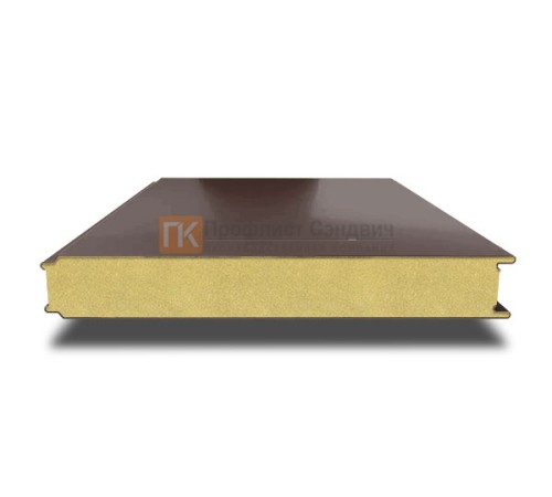 Сэндвич панели гладкие с пенополиизоциануратом, ширина 1000 мм, толщина 80 мм, 0.5/0.5, RAL8017