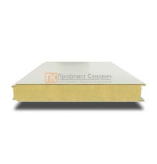 Сэндвич панели гладкие с пенополиизоциануратом, ширина 1200 мм, толщина 100 мм, 0.5/0.5, RAL9002