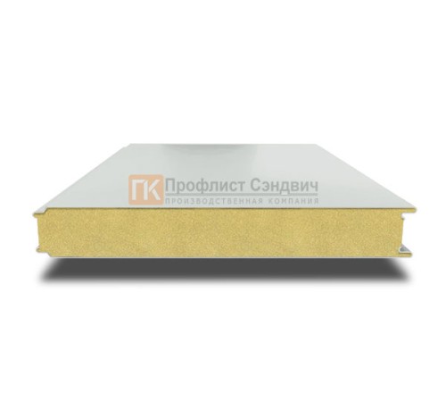 Сэндвич панели гладкие с пенополиизоциануратом, ширина 1000 мм, толщина 200 мм, 0.5/0.5, RAL7035