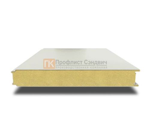 Сэндвич панели гладкие с пенополиизоциануратом, ширина 1000 мм, толщина 220 мм, 0.5/0.5, RAL9002
