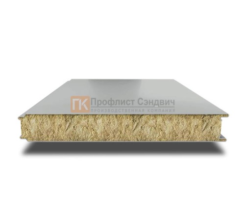 Сэндвич панели гладкие с минеральной ватой, ширина 1200 мм, толщина 200 мм, 0.5/0.5, RAL9006