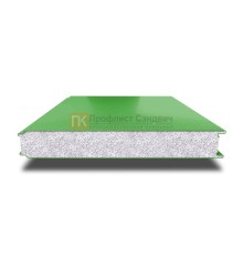 Сэндвич панели гладкие с пенополистиролом, ширина 1000 мм, толщина 150 мм, 0.5/0.5, RAL6018