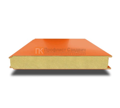 Сэндвич панели гладкие с пенополиизоциануратом, ширина 1200 мм, толщина 50 мм, 0.5/0.5, RAL2004