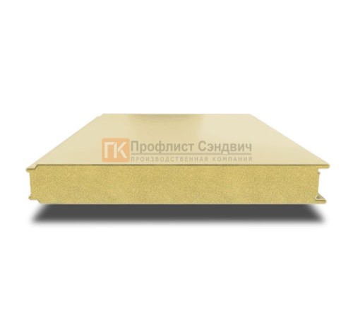 Сэндвич панели гладкие с пенополиуретаном, ширина 1200 мм, толщина 120 мм, 0.5/0.5, RAL1014