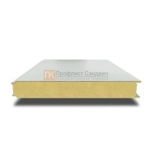 Сэндвич панели гладкие с пенополиизоциануратом, ширина 1000 мм, толщина 30 мм, 0.5/0.5, RAL7035