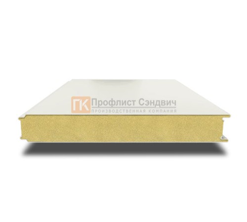 Сэндвич панели гладкие с пенополиизоциануратом, ширина 1200 мм, толщина 60 мм, 0.5/0.5, RAL9003
