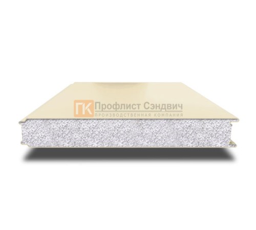 Сэндвич панели гладкие с пенополистиролом, ширина 1000 мм, толщина 20 мм, 0.5/0.5, RAL1015