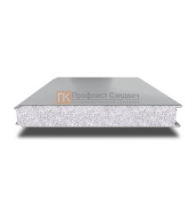 Сэндвич панели гладкие с пенополистиролом, ширина 1200 мм, толщина 10 мм, 0.5/0.5, RAL7004