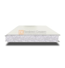 Сэндвич панели гладкие с пенополистиролом, ширина 1000 мм, толщина 20 мм, 0.5/0.5, RAL9003