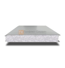 Сэндвич панели гладкие с пенополистиролом, ширина 1000 мм, толщина 10 мм, 0.5/0.5, RAL9006