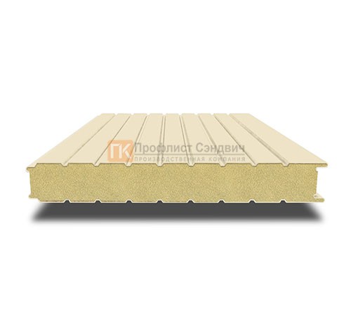 Сэндвич-панель для холодильных камер с пенополиизоциануратом, ширина 1200 мм, толщина 200 мм, 0.5/0.5, RAL1015