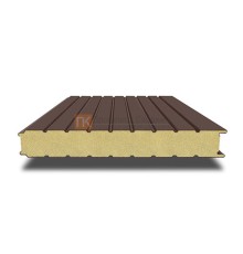 Сэндвич-панель для холодильных камер с пенополиизоциануратом, ширина 1000 мм, толщина 10 мм, 0.5/0.5, RAL8017