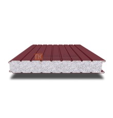 Сэндвич-панель для холодильных камер с пенополистиролом, ширина 1000 мм, толщина 20 мм, 0.5/0.5, RAL3005