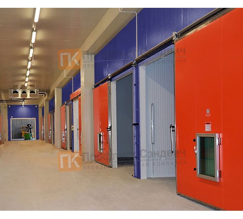 Сэндвич-панель для холодильных камер с пенополистиролом, ширина 1000 мм, толщина 20 мм, 0.5/0.5, RAL5002