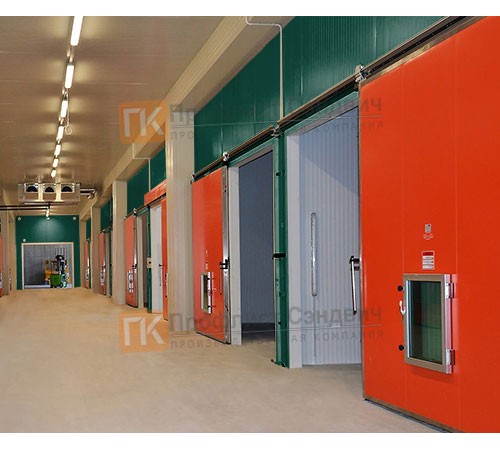 Сэндвич-панель для холодильных камер с пенополистиролом, ширина 1000 мм, толщина 150 мм, 0.5/0.5, RAL6005