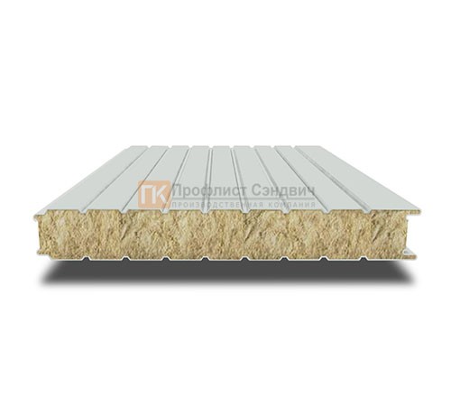 Сэндвич-панель для холодильных камер с минеральной ватой, ширина 1000 мм, толщина 50 мм, 0.5/0.5, RAL7035