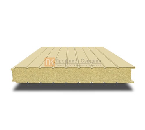 Сэндвич-панель для холодильных камер с пенополиизоциануратом, ширина 1200 мм, толщина 20 мм, 0.5/0.5, RAL1014