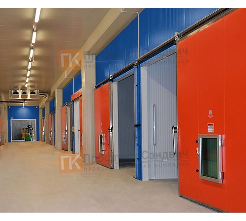 Сэндвич-панель для холодильных камер с пенополистиролом, ширина 1200 мм, толщина 40 мм, 0.5/0.5, RAL5005