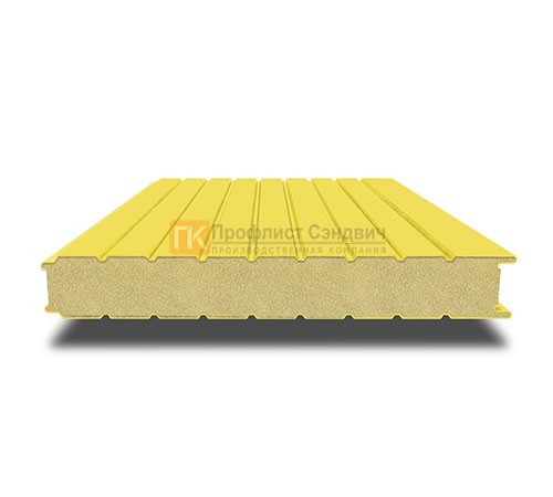 Сэндвич-панель для холодильных камер с пенополиизоциануратом, ширина 1200 мм, толщина 60 мм, 0.5/0.5, RAL1018