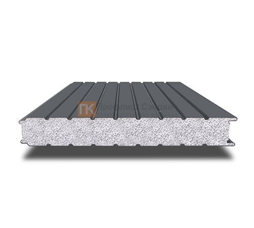 Сэндвич-панель для холодильных камер с пенополистиролом, ширина 1200 мм, толщина 30 мм, 0.5/0.5, RAL7024