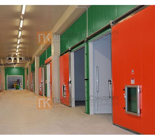 Сэндвич-панель для холодильных камер с пенополистиролом, ширина 1000 мм, толщина 30 мм, 0.5/0.5, RAL6002