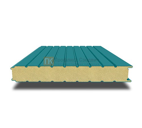 Сэндвич-панель для холодильных камер с пенополиуретаном, ширина 1200 мм, толщина 40 мм, 0.5/0.5, RAL5021