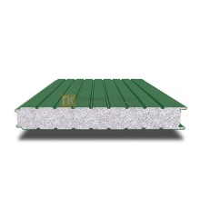 Сэндвич-панель для холодильных камер с пенополистиролом, ширина 1200 мм, толщина 50 мм, 0.5/0.5, RAL6002