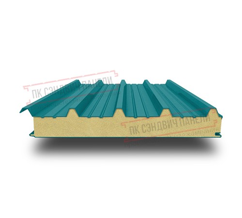 Сэндвич панели кровельные с пенополиуретаном, ширина 1200 мм, толщина 180 мм, 0.5/0.5, RAL5021