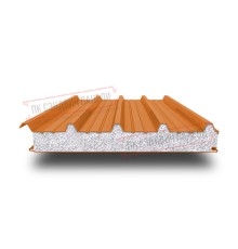 Сэндвич панели кровельные с пенополистиролом, ширина 1000 мм, толщина 50 мм, 0.5/0.5, RAL2004