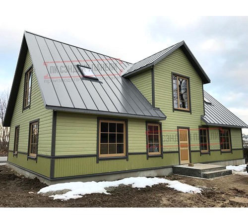 Цена на сэндвич панели с толщиной металла 0.6 мм, оцинкованный