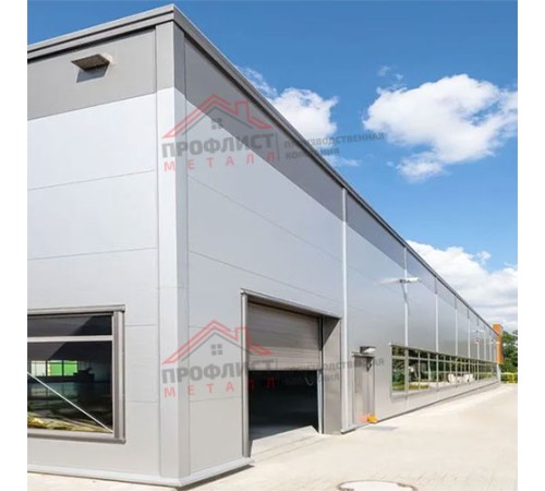 Нержавеющие сэндвич панели стеновые с пенополиуретаном, ширина 1200 мм, толщина 50 мм, 0.5/0.5, AISI 316L