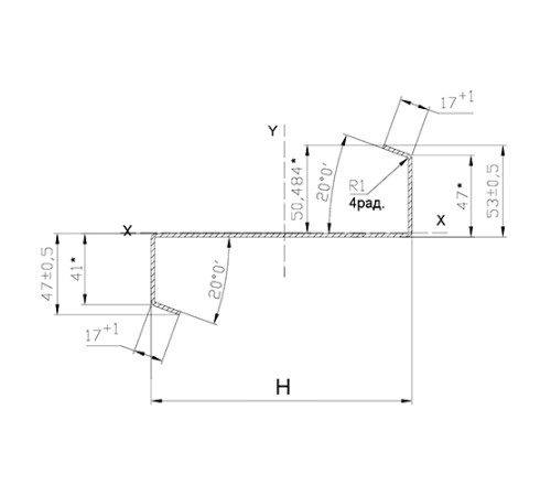 Прогон Z-образный 50х3000, 1,2 мм
