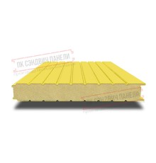 Сэндвич панели стеновые с пенополиизоциануратом, ширина 1200 мм, толщина 80 мм, 0.5/0.5, RAL1018