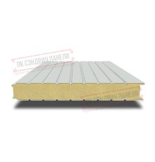 Сэндвич панели стеновые с пенополиизоциануратом, ширина 1200 мм, толщина 100 мм, 0.5/0.5, RAL7035