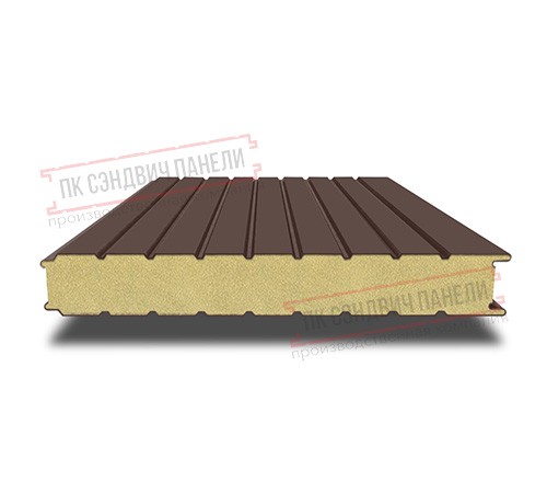 Сэндвич панели стеновые с пенополиизоциануратом, ширина 1200 мм, толщина 300 мм, 0.5/0.5, RAL8017