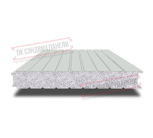 Сэндвич панели стеновые с пенополистиролом, ширина 1000 мм, толщина 50 мм, 0.5/0.5, RAL7035