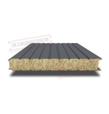 Сэндвич панели стеновые с минеральной ватой, ширина 1200 мм, толщина 200 мм, 0.5/0.5, RAL7024