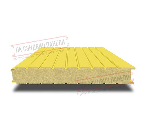 Сэндвич панели стеновые с пенополиизоциануратом, ширина 1000 мм, толщина 20 мм, 0.5/0.5, RAL1018