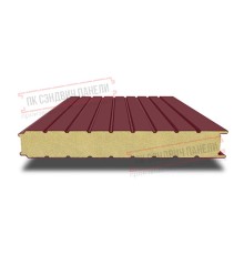 Сэндвич панели стеновые с пенополиизоциануратом, ширина 1200 мм, толщина 80 мм, 0.5/0.5, RAL3005