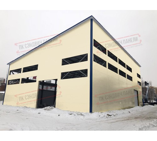 Сэндвич панели стеновые с минеральной ватой, ширина 1200 мм, толщина 180 мм, 0.5/0.5, RAL1015