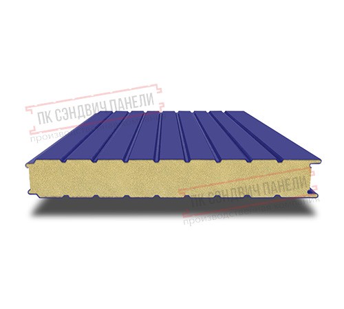 Сэндвич панели стеновые с пенополиизоциануратом, ширина 1200 мм, толщина 100 мм, 0.5/0.5, RAL5002