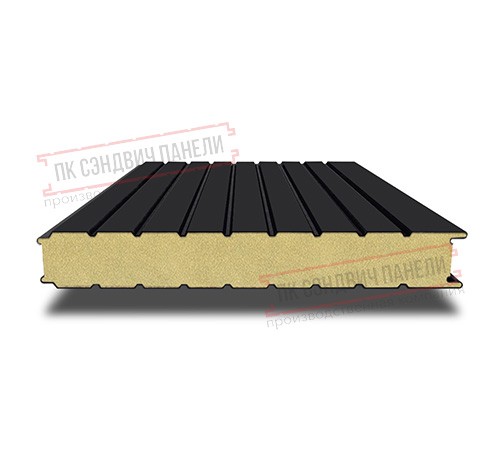 Сэндвич панели стеновые с пенополиуретаном, ширина 1000 мм, толщина 30 мм, 0.5/0.5, RAL9005