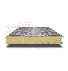 Сэндвич панели стеновые с пенополиуретаном, ширина 1200 мм, толщина 140 мм, 0.5/0.5, кварцевый сланец