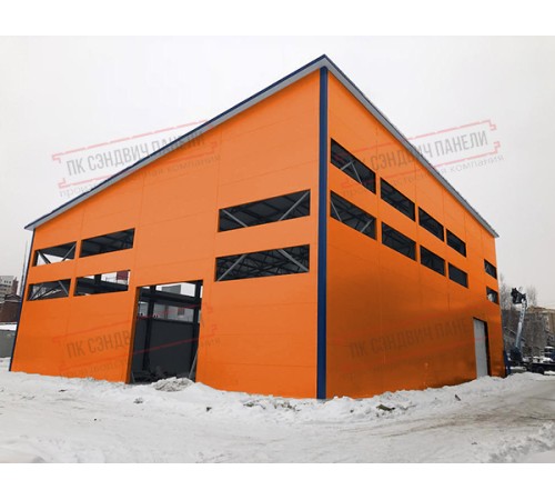 Сэндвич панели стеновые с минеральной ватой, ширина 1200 мм, толщина 140 мм, 0.5/0.5, RAL2004