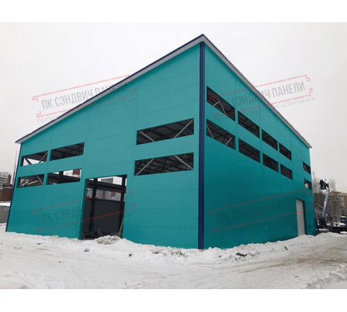 Сэндвич панели стеновые с пенополистиролом, ширина 1200 мм, толщина 300 мм, 0.5/0.5, RAL5021