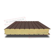 Сэндвич панели стеновые с пенополиизоциануратом, ширина 1200 мм, толщина 10 мм, 0.5/0.5, RAL8017