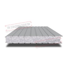 Сэндвич панели стеновые с пенополистиролом, ширина 1200 мм, толщина 250 мм, 0.5/0.5, RAL7004