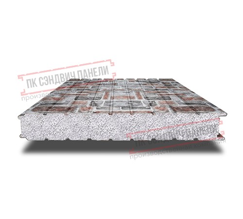 Сэндвич панели стеновые с пенополистиролом, ширина 1200 мм, толщина 150 мм, 0.5/0.5, кварцевый сланец